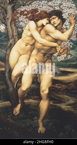 Sir Edward Burne Jones - der Baum der Vergebung. Stockfoto