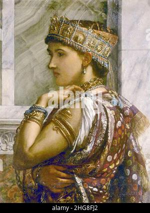 Sir Edward Poynter, Zenobia Captive 1878. Stockfoto