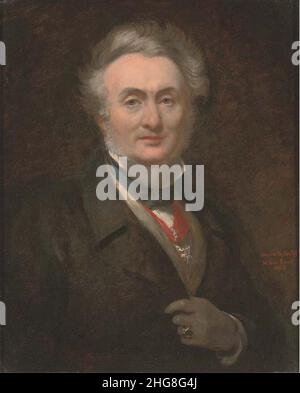 Sir George Hayter Selbstporträt 1863. Stockfoto