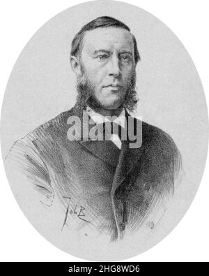 Sjoerd Anne Vening Meinesz (1833-1909) Tür Johan Braakensiek (1824 - 1892). Stockfoto