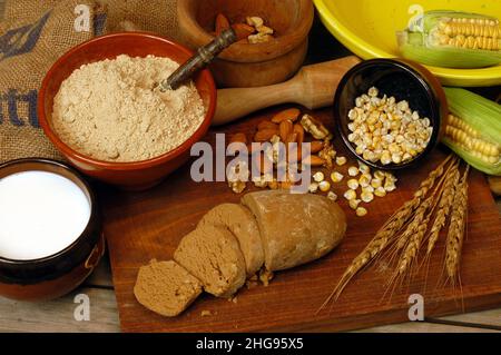 Typischer gekneteter Gofio von den Kanarischen Inseln Stockfoto