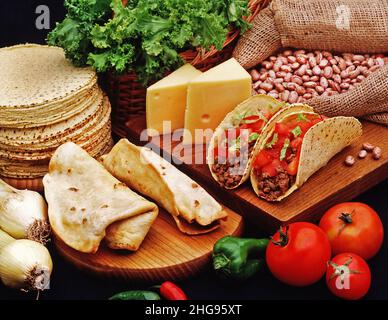 Mexikanische burritos Stockfoto