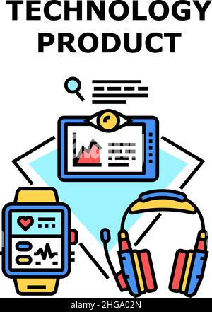 Symboldarstellung für Technologieprodukte Stock Vektor