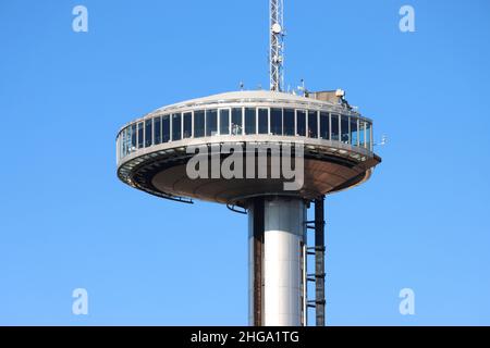 Aussichtspunkt Faro de Moncloa, Madrid Stockfoto