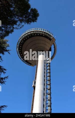 Aussichtspunkt Faro de Moncloa, Madrid Stockfoto