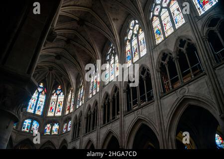Eglise Saint-Séverin im Quartier Latin von Paris, Frankreich. Stockfoto