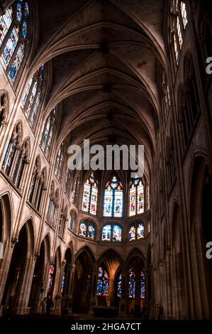 Eglise Saint-Séverin im Quartier Latin von Paris, Frankreich. Stockfoto