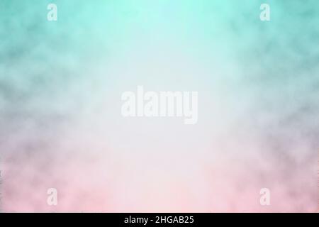 Hintergrund mit atmosphärisch trüber Textur in Pastellblau und Pink Stockfoto