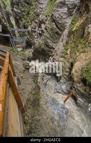 Landschaft in der Liechtensteinklamm in der Provinz Salzburg, Österreich, Europa Stockfoto