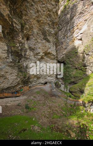 Landschaft in der Liechtensteinklamm in der Provinz Salzburg, Österreich, Europa Stockfoto