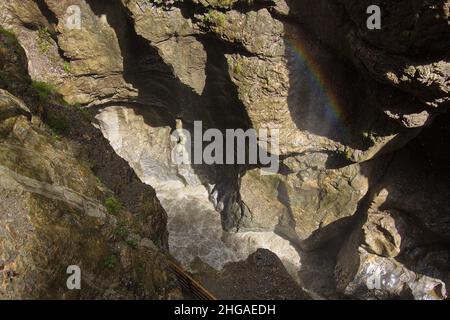 Landschaft in der Liechtensteinklamm in der Provinz Salzburg, Österreich, Europa Stockfoto