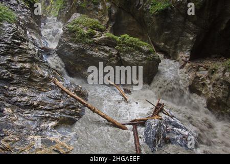 Landschaft in der Liechtensteinklamm in der Provinz Salzburg, Österreich, Europa Stockfoto