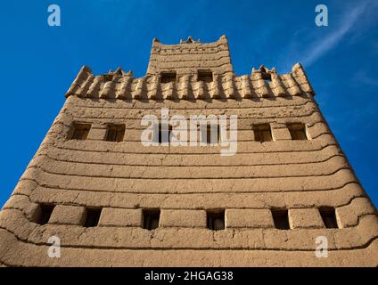 Traditionelles altes Lehmhaus, Najran Provinz Najran, Saudi-Arabien Stockfoto