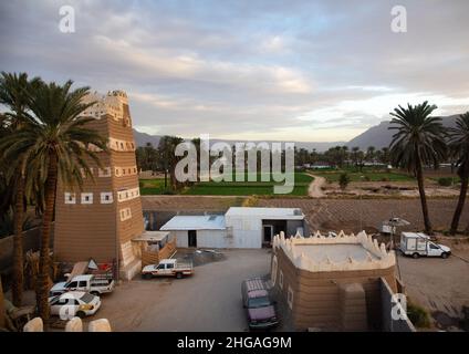 Traditionelles altes Lehmhaus, Najran Provinz Najran, Saudi-Arabien Stockfoto