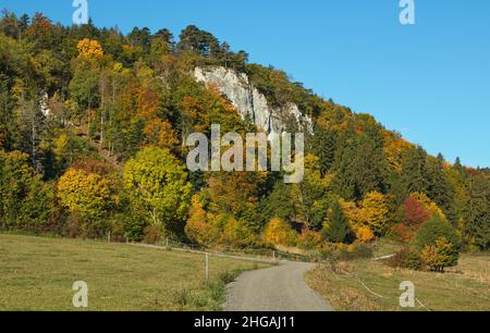 Blick auf hohe Wand von Dreistetten, Niederösterreich, Österreich, Europa Stockfoto