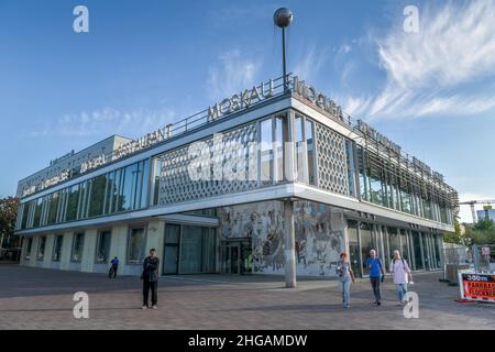 Cafe Moskau, Karl-Marx-Allee, Mitte, Berlin, Deutschland Stockfoto