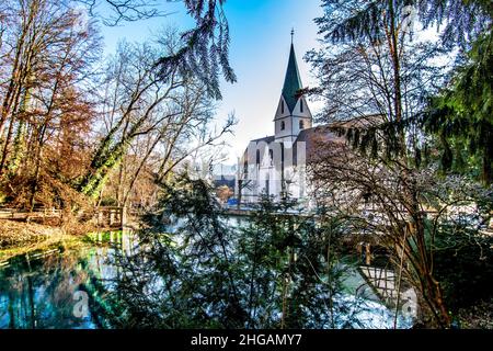 DE - BADEN-WÜRTTEMBERG : Klosterkirche von Blaubeuren Stockfoto