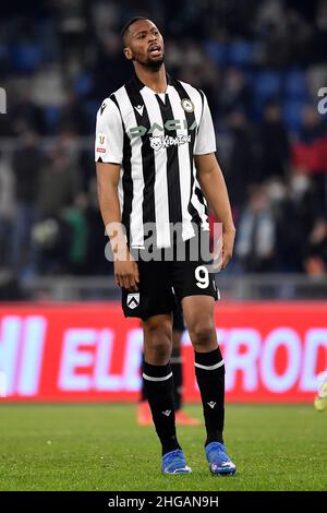 Roma, Italien. 18th Januar 2022. Beto Betuncal von Udinese Calcio während des Fußballspiels Itally Cup zwischen SS Lazio und Udinese Calcio im Olimpico-Stadion in Rom (Italien), 18th. Januar 2022. Foto Andrea Staccioli/Insidefoto Kredit: Insidefoto srl/Alamy Live News Stockfoto