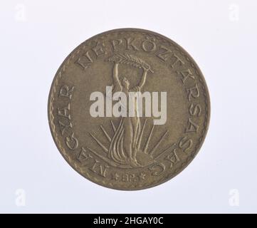 Münze, 10 Forint, Ungarn Stockfoto