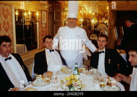 Archiv 80ies: Französischer Küchenchef Paul Bocuse, Frankreich Stockfoto