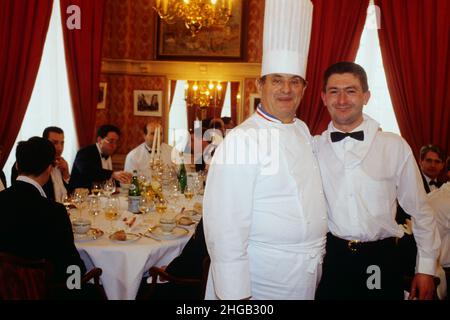 Archiv 80ies: Französischer Küchenchef Paul Bocuse, Frankreich Stockfoto