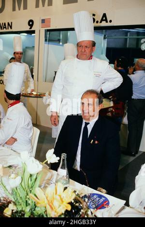 Archiv 80ies: Französischer Küchenchef Paul Bocuse, Frankreich Stockfoto