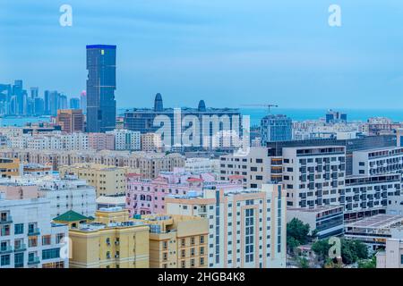 Luftaufnahme des La Cigale Hotel by Banyan Tree Stockfoto