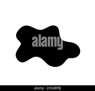 Tintenfleck, Fleck unregelmäßige Form. Vektorgrafik für glatte Formen Stock Vektor