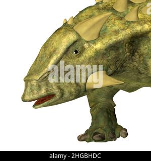 Talarurus war ein gepanzerter Ankylosaurus-Dinosaurier, der in der Kreidezeit in der Mongolei lebte. Stockfoto