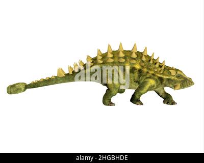 Talarurus war ein gepanzerter Ankylosaurus-Dinosaurier, der in der Kreidezeit in der Mongolei lebte. Stockfoto