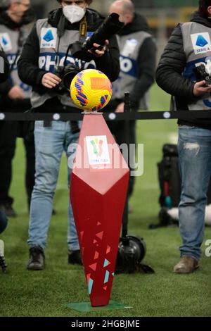 Während des italienischen Pokals, Coppa Italia, Runde des Fußballspiels 16 zwischen dem FC Internazionale und dem FC Empoli am 19. Januar 2022 im Giuseppe Meazza-Stadion in Mailand, Italien - Foto Nderim Kaceli / DPPI Stockfoto