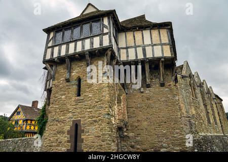 Stokesay Castle, Shropshire Stockfoto