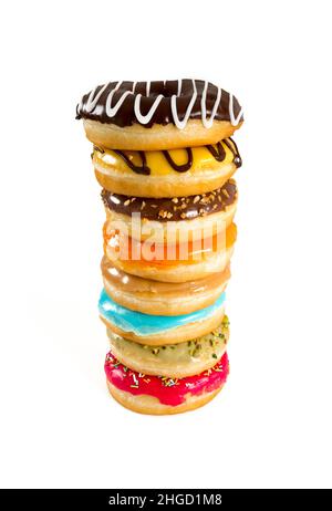 Bunte Donuts Stockfoto