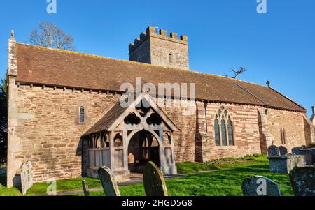 St Andrew's Church, Bredwardine, Herefordshire Stockfoto