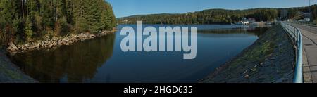 Lipno-Stausee im Böhmerwald, Bezirk Cesky Krumlov, Südböhmische Region, Tschechische republik, Europa Stockfoto