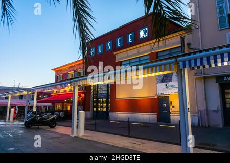 Nizza, Frankreich, Außen, Front, 'Charles Negre' Photography Museum, 'Musée de la Photographie' zeitgenössische Architektur frankreich, schöne vieille ville Stockfoto