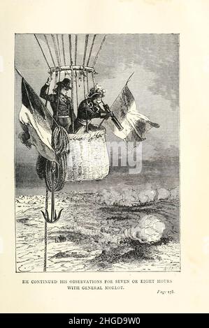 Er setzte seine Beobachtungen für sieben oder acht Stunden mit General Morlot von Émile-Antoine Bayard aus ' A Drama in the Air ' (französisch: ''UN drame dans les Airs''), einer Abenteuer-Kurzgeschichte von Jules Verne, fort. Die Geschichte wurde erstmals im August 1851 unter dem Titel „Wissenschaft für Familien“ veröffentlicht. Eine Reise im Ballon“ („La Science en famille. UN voyage en ballon') im Musée des familles. 1874 wurde es mit sechs Illustrationen in Doctor Ox aufgenommen, der einzigen Sammlung von Jules Vernes Kurzgeschichten, die zu Vernes Lebzeiten veröffentlicht wurde. Eine englische Übersetzung von Anne T. Wilbur, veröffentlicht im Mai 1852 in Stockfoto