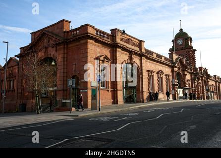 Das Bahnhofsgebäude von Nottingham. Stockfoto