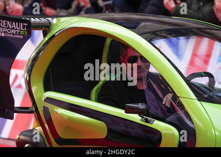 Richter Simon Cowell kommt zu den britischen Got Talent-Vorspielen im Londoner Palladium, Soho, in London. Bilddatum: Donnerstag, 20. Januar 2022. Stockfoto