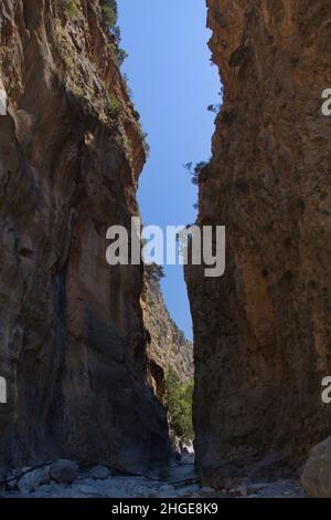 Samaria-Schlucht auf Kreta in Griechenland, Europa Stockfoto