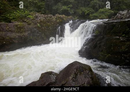 skelwith Force Wasserfall auf dem Fluss brathay in der Nähe von ambleside Lake District, cumbria, england, großbritannien Stockfoto