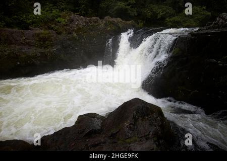 skelwith Force Wasserfall auf dem Fluss brathay in der Nähe von ambleside Lake District, cumbria, england, großbritannien Stockfoto