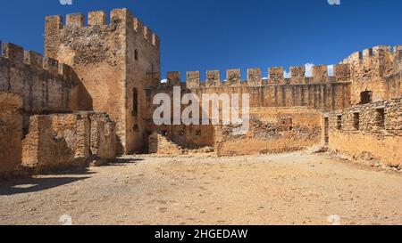 Festung Frangokastello auf Kreta in Griechenland, Europa Stockfoto