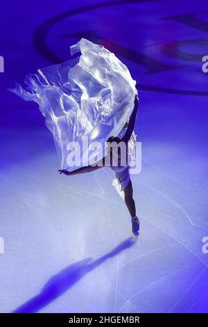 Eröffnungszeremonie bei den ISU Four Continents Figure Skating Championships 2022 in der Tondiraba Ice Hall, am 20. Januar 2022 in Tallinn, Estland. Quelle: Raniero Corbelletti/AFLO/Alamy Live News Stockfoto