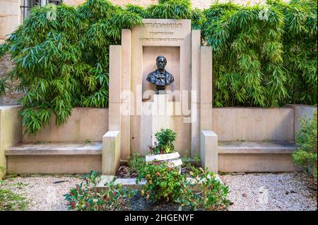 1822 - 2022: 200 Jahre Louis Pasteur. Der französische Wissenschaftler wird an seine Heimat in Dole, Frankreich, geehrt Stockfoto