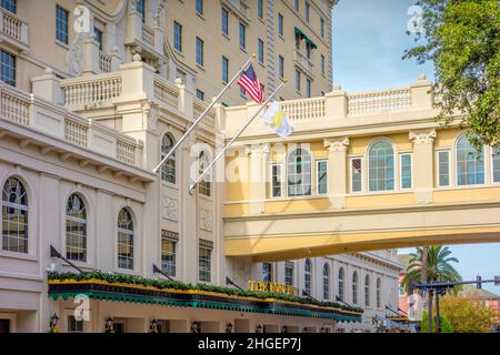 Das Fort Harrison, das spirituelle Hauptquartier der Scientology-Kirche in Clearwater, Florida, USA. Stockfoto