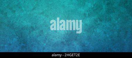 Luxuriöse Mauerwerk Wand ruhig elegant Blau mit dunklen Cyan Farben illustrative Textur Hintergrundtapete Vintage Old Konzept für Werbung, für Produktpräse Stockfoto