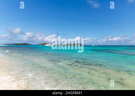 St. Vincent und die Grenadinen, Petit Tabac, Tobago Cays Stockfoto