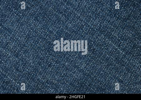 Blaue Jeans Hintergrund und Textur. Nahaufnahme von blauen Jeans Hintergrund. Denim-Struktur. Stockfoto