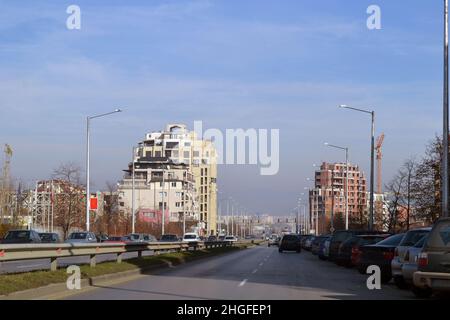 Die Hauptstadt Bulgariens ist die Hauptstadt Sofia. Stockfoto